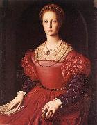 BRONZINO, Agnolo Portrait of Lucrezia Panciatichi fg china oil painting reproduction